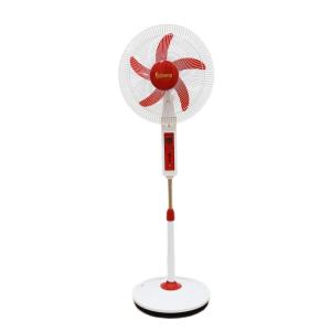 Quality 12V DC Solar Floor Fan Rechargeable 16 Inch Plastic For Home wholesale