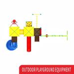 Kids Entertainment Outdoor Playground Slide For Children Play Set Customized