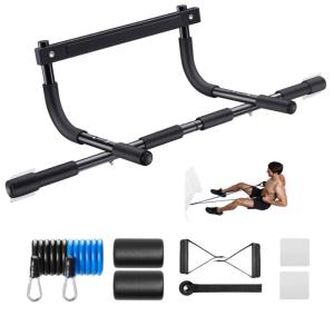Quality Doorway Pull Rod Upper Body Fitness Exercise Rod Doorway Grip Strength Trainer Portable Indoor Fitness Coach Home Use wholesale