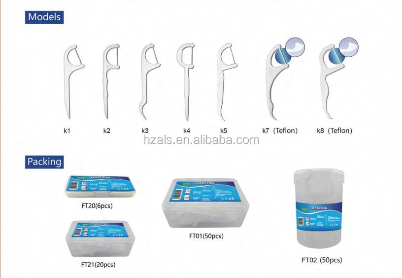Oral Care Ortho Floss Picks with MFDS Safety Standard and Flass/Floss Sticks