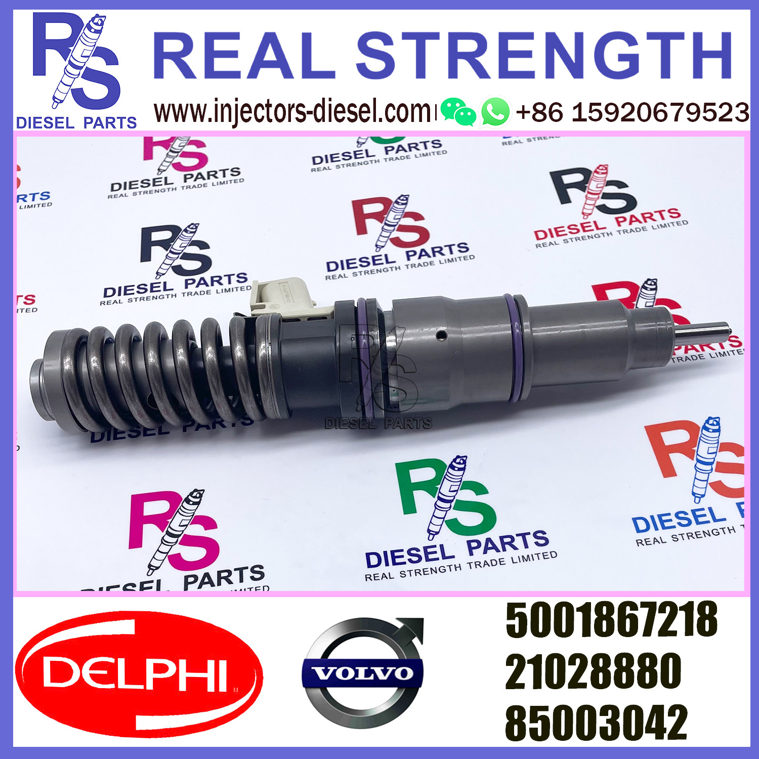 DELPHI 4pin 5001867218 Diesel pump Injector 5001867218 21028880 85003042 E3.18 for V-O-L-V RENAULT 11LTR EURO3 HI