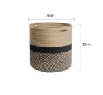 Wholesale Handmade Design Decorative Small Woven Grey Cotton Rope Baskets For
