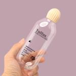 Custom Logo Plastic Packaging Bottles Clear Round Plastic Shampoo Bottle 250ml