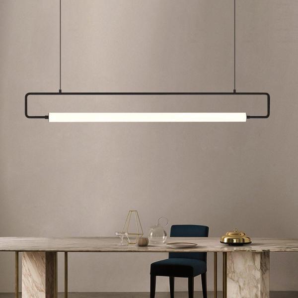 Modern Restaurant Chandelier Minimalist Bar Restaurant Indoor Rectangular