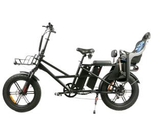 Quality 500W Electric Cargo Bicycle Dual 13Ah Lithium Battery 20 Inch Electric Cargo Fat Bike wholesale