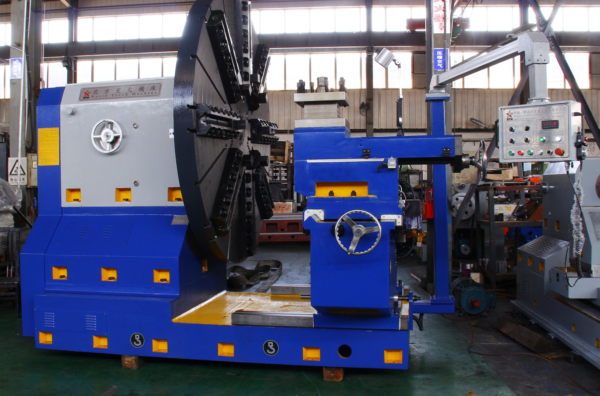 Facing Horizontal Lathe For Machining 5000 Mm Diameter Flywheel And Flange
