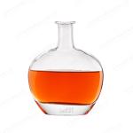 Hot Stamping Glass Bottles for Liquor Customized 250ml 500ml Flat Round Shape