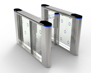 China Electric Swing Barrier Access Control Turnstile Transparent 50hz For Lobby on sale