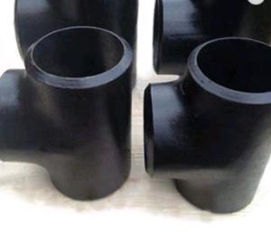 Pipe Fitting Astm Carbon Steel Flanged Tee Butt Welding Chemical Use Fire Line