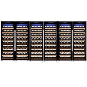 Quality CE hinged glass door 110 bottles Wine Display Fridge wholesale