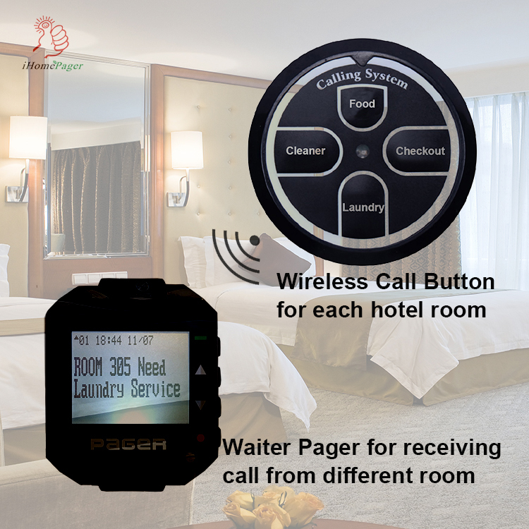 Strong signal distance POCSAG Alpha Watch Pager with Flash Beep Vibrate Alert