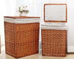 Rattan Wicker Willow Baby Toys Dirty Clothes Storage Laundry Basket ECO Friendly