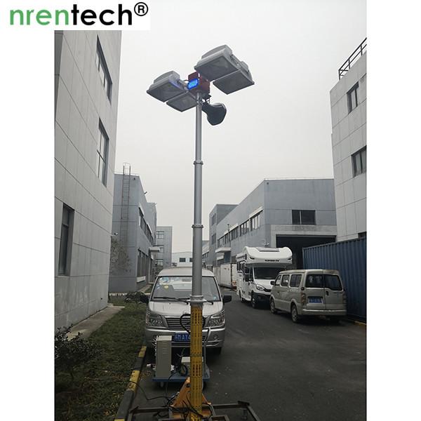 6.1m Firefigthing truck vehcile mounted pneumatic telescopic mast light/ robot