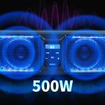 Sound Bar 26" Golf Cart Bluetooth Speaker Multicolor Illumination For ATV/UTV