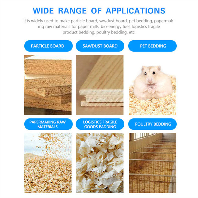 Automatic wood wool shavings pallet sawdust pellet machine for animal bedding