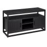 Buy cheap Black Modern Bedroom TV Cabinet OEM Approved Solid Pine Wood from wholesalers