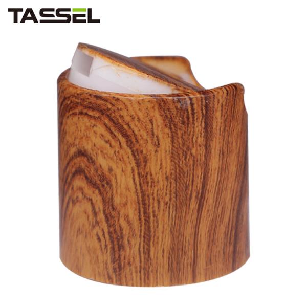 Cheap Wood Grain Printing Disc Top Cap Round Screw Down Structure Anti - UV for sale