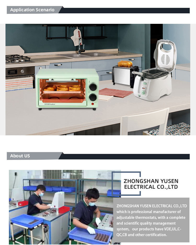 Electric Heater Adjustable Thermostat KST220 with Temperature Range of 50-250