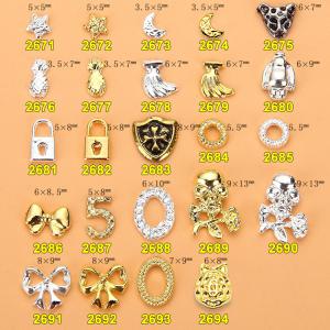 Quality Hot NEW Wholesale Alloy Jewelry 3D Nail Art Jewelry Nail rhinestones Sticker Supplier Number ML2671-2694 wholesale