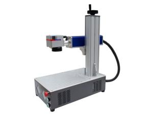 Quality Desktop 20 Watt Fiber Laser Marking Machine Metal 100*100mm Marking Area wholesale