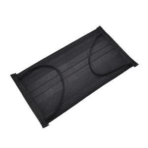 Quality 3 Layer Black Surgical Face Mask , Black Earloop Mask For Bad Weather / Building Site wholesale