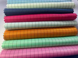 China Antistatic Cleanroom Lint Free Polyester ESD Safety Anti-Static Fabric For Lab Clothing on sale