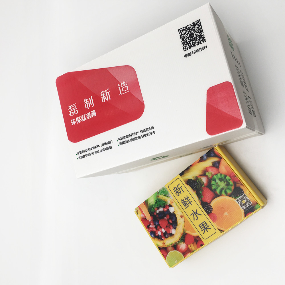 Multi Color Degradable Corrugated Plastic Packaging Boxes For Food