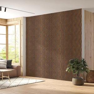 Quality Curved Wavy Wood Acoustic Panel Interior Decoration wholesale