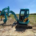 29.5KN Kubota U 35 Used Kubota Excavator 4826mm Height 3.0km/H
