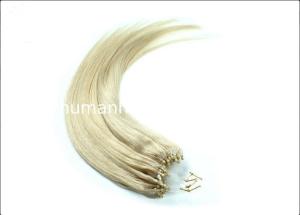 Quality 613 Color Micro Ring Human Hair Extensions Straight / Body Wave Human Hair Extension wholesale