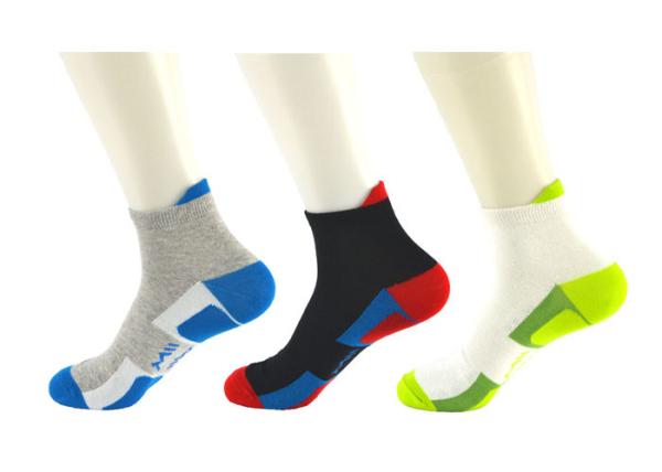 Colorful Elastane Sports Ankle Socks With Breathbale Anti - Slip / Anti - Foul