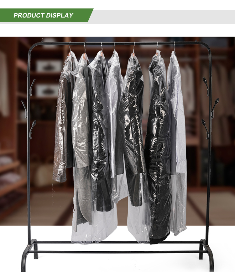 Waterproof Dustproof Plastic Garment Packaging Bags for Suit and Dress Storage OEM