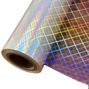 Quality Transparent Holographic Plastic Film Moisture Proof For Gift / Craft Packaging wholesale