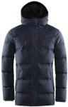 Custom Heavy Down Jacket Men's , YKK Zipper Navy Down Parka Wind Resistant