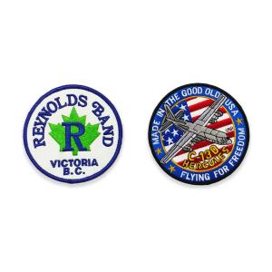 Quality Merrowed Military Patches For Jackets Logo Embroidery Polyester Material wholesale