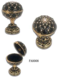 Quality Faberge Egg Trinket Jewelry Box with a Pearl on Top for Sale Estee Egg Treasures Egg Trinket Faberge Egg Jewelry box wholesale