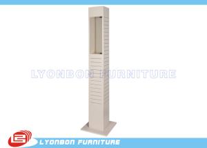 Quality Customized MDF Slatwall Display Stands with acrylic door / pained finished wholesale