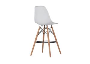 Quality Non Toxic 0.14CBM Modern Plastic Chairs with Wooden Legs wholesale