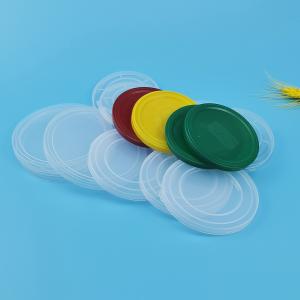 Quality Clear No Toxic 83mm Embossing PE Plastic Lids wholesale