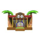 Inflatable Zoo Cartoon Panda Bouncy Castle For Childrens