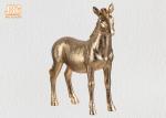 Decorative Gold Leaf Polyresin Animal Figurines Horse Sculpture Table Statue