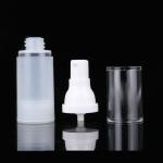 White Cosmetic Airless Pump Bottles Airless Dispenser Bottles PP Material