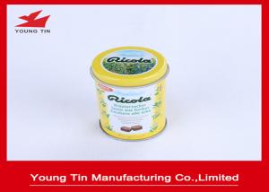 Quality Mini Cylinder Round Printed Tin Boxes Canister For Spice Packaging 40 X 70 MM wholesale