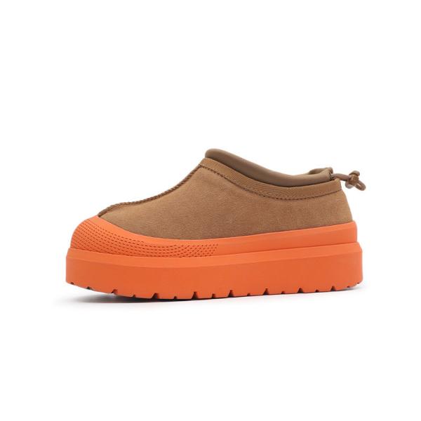 Winter Cowhide Plus Velvet Thickened Outer Wear Bread Shoes One Foot Snow Boots