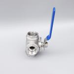 CFR Term DN8-DN65 304/316 Stainless Steel Female 3 Way Ball Valve with Manual