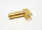 50Ohm PCB Panel Solder Mount 90 Degree SMA RF Connector