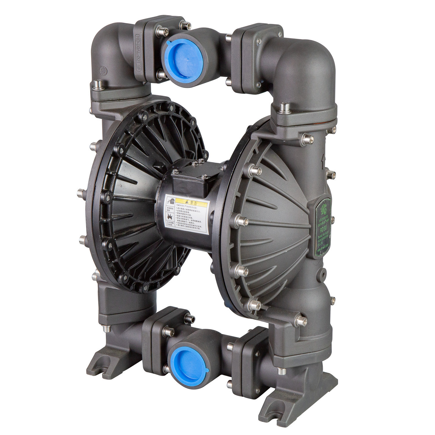 2" Aluminum Pneumatic Double Diaphragm Pump Air Operated 120 Psi Large Flow