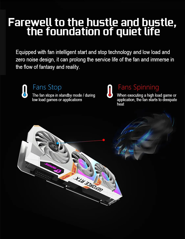 Three Fan Miner Graphics Card IGame GeForce RTX 3050 Ultra W OC 8G