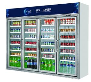 Quality Arsenbo Upright Commercial Display Refrigerator 380V White LED Light wholesale