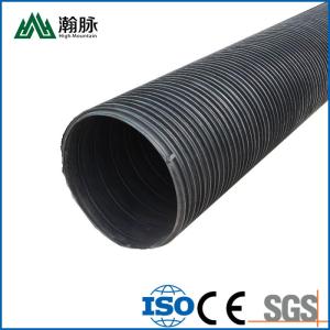 Quality HDPE Dual Wall Corrugated Pipe DN300 400 500 600 800 For Sewer Line wholesale